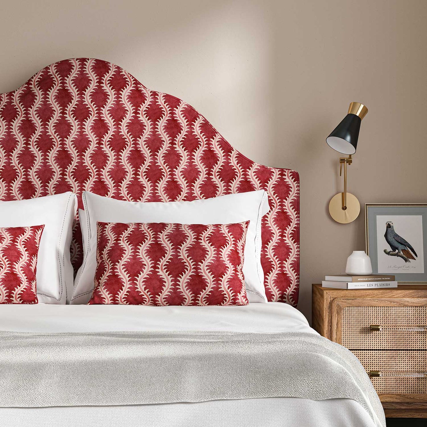 Linwood Helter Skelter Cherry Made to Measure Curtains