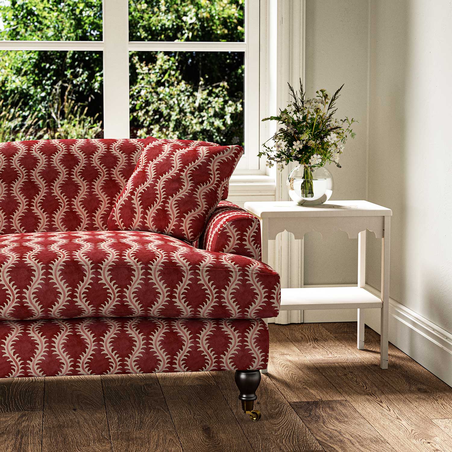 Linwood Helter Skelter Cherry Made to Measure Curtains