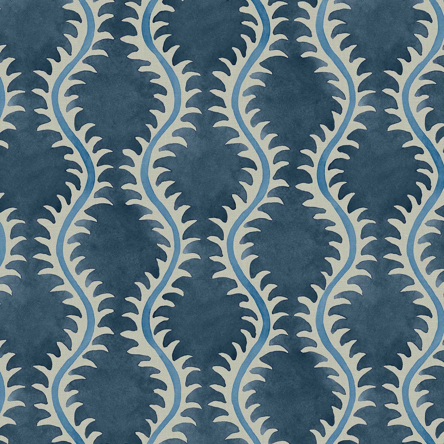 Linwood Helter Skelter Adriatic Linen FR Made to Measure Curtains