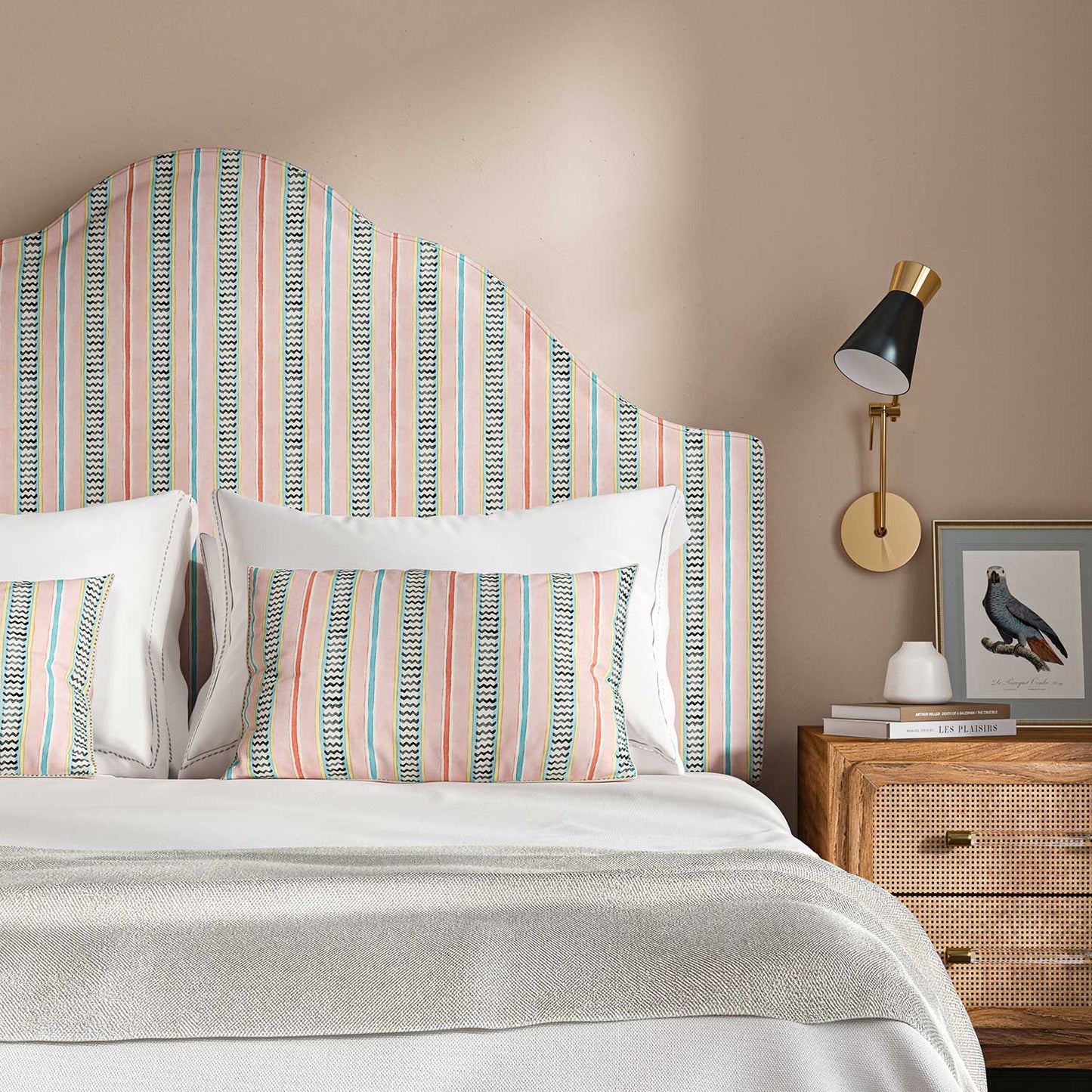 Linwood High Wire Marshmallow Made to Measure Curtains