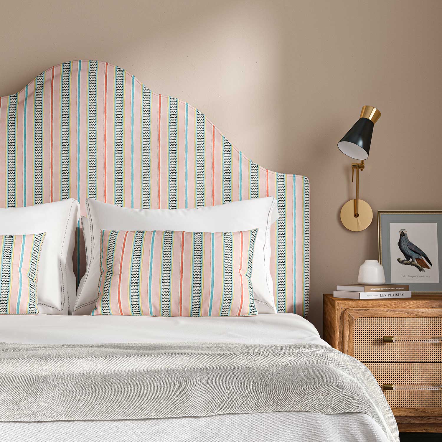 Linwood High Wire Marshmallow Made to Measure Curtains