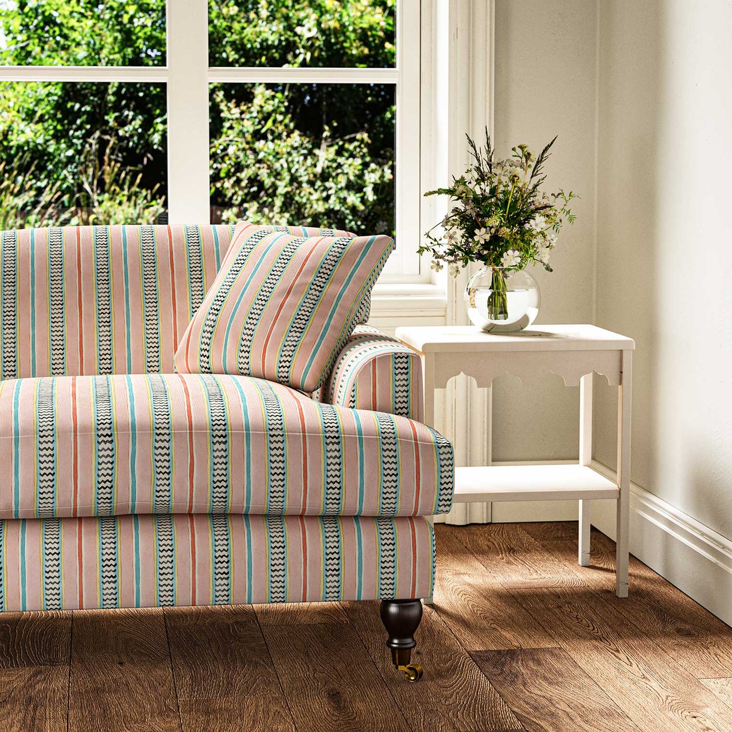 Linwood High Wire Marshmallow Made to Measure Curtains