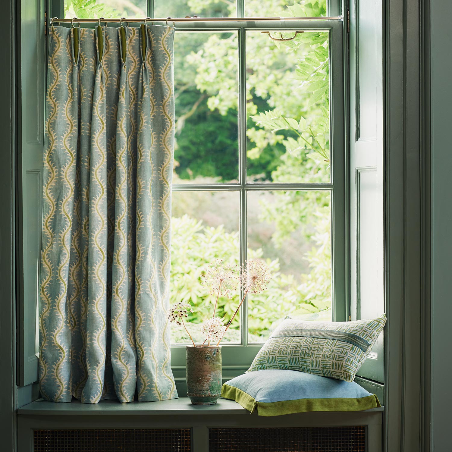 Linwood Helter Skelter Spring Linen FR Made to Measure Curtains