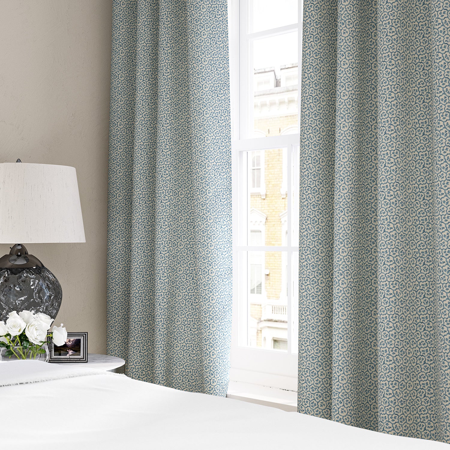 Linwood Hopscotch Aquamarine Made to Measure Curtains