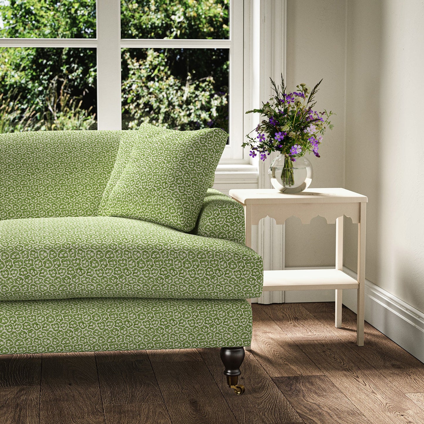 Linwood Hopscotch Gooseberry Green FR Made to Measure Curtains
