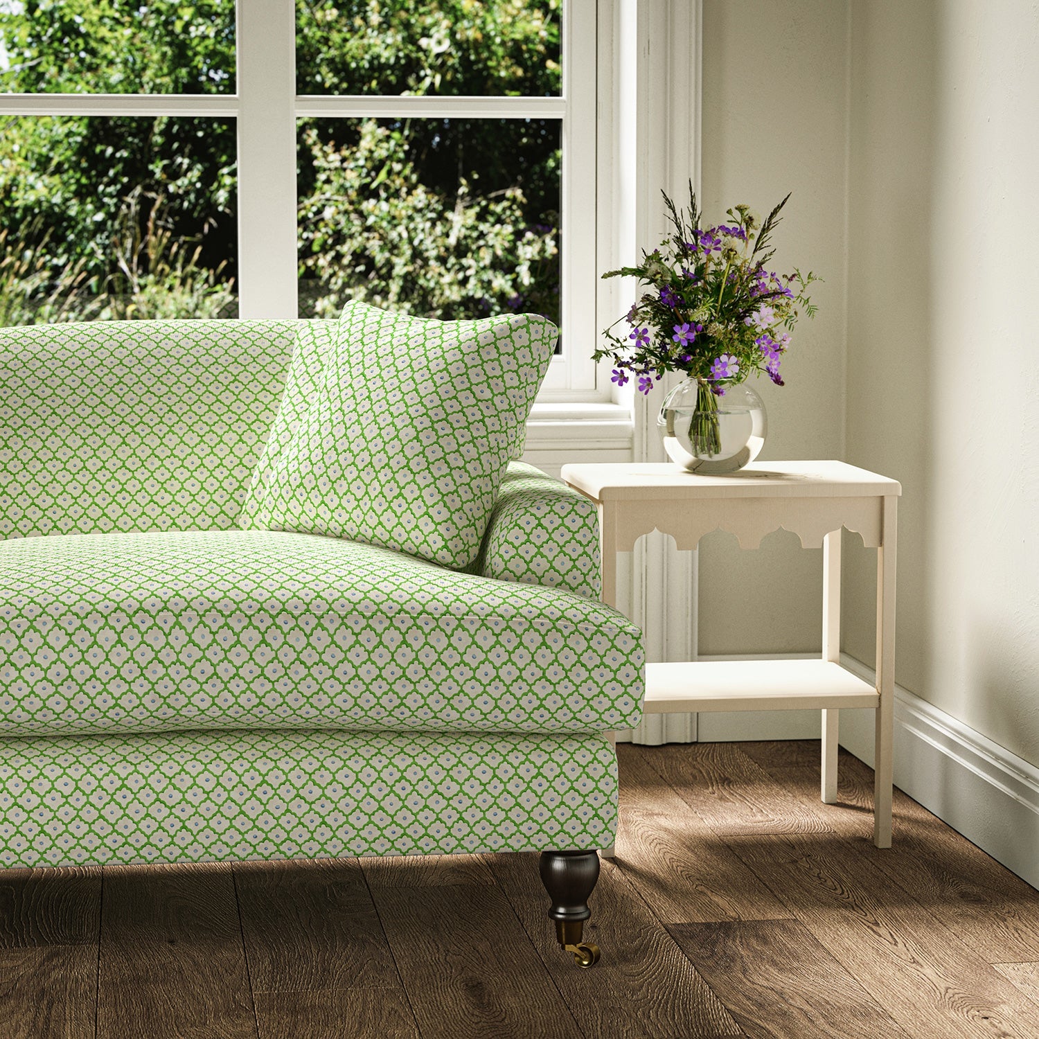 Linwood Buttons Mint Made to Measure Curtains