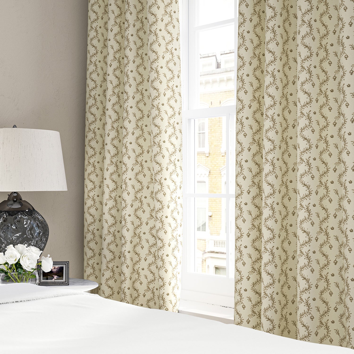 Linwood Magic Lantern Natural Made to Measure Curtains