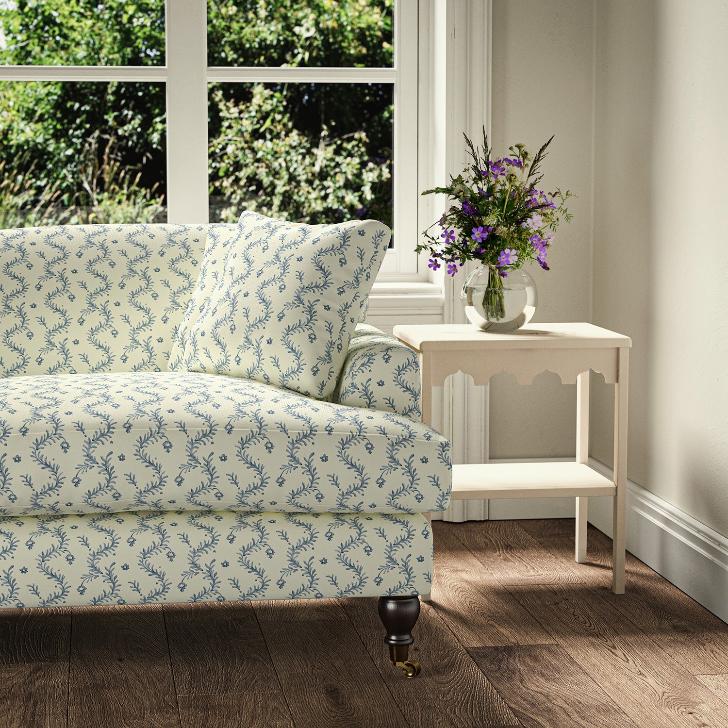 Linwood Magic Lantern Sea Holly FR Made to Measure Curtains