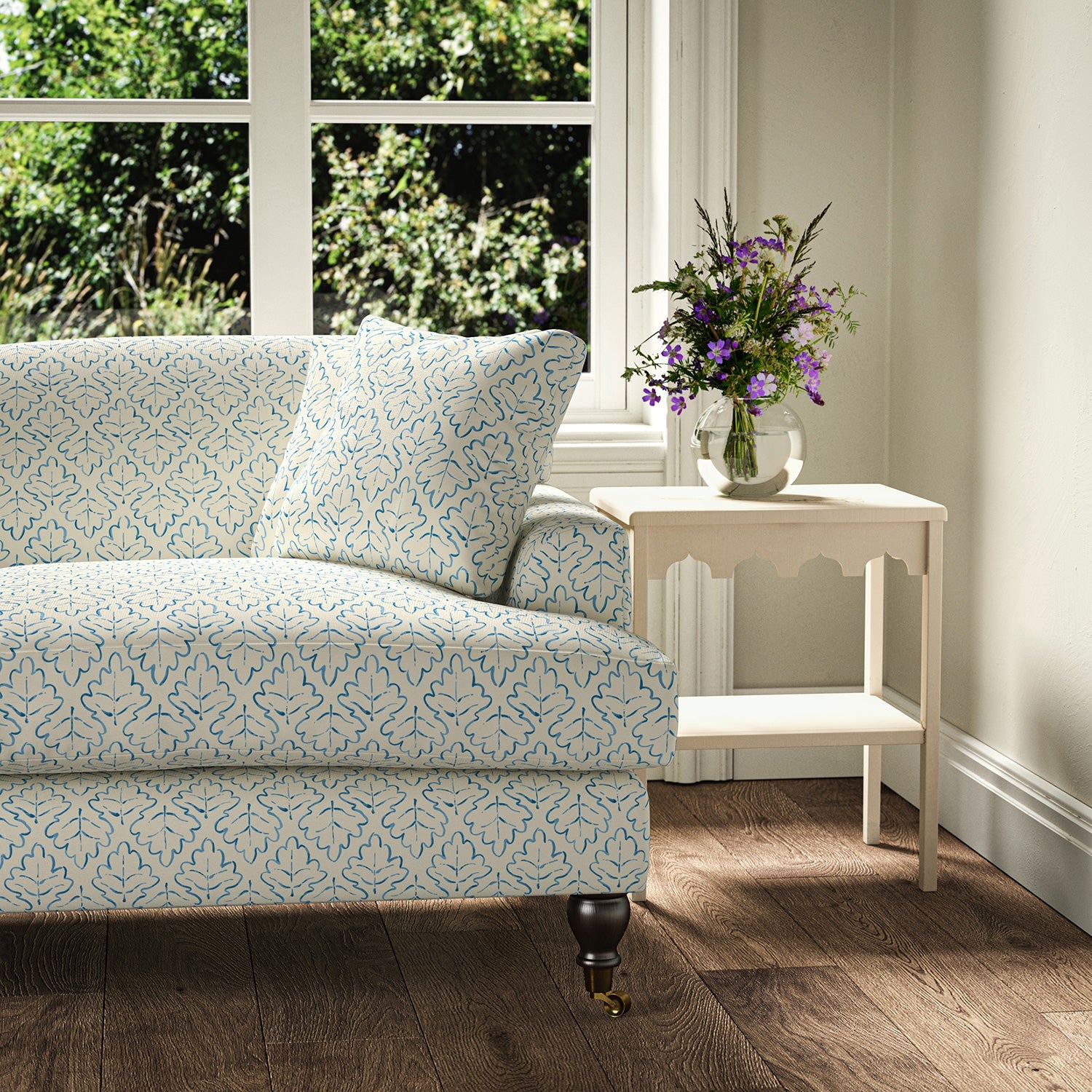 Linwood Maze Summer Sky FR Made to Measure Curtains