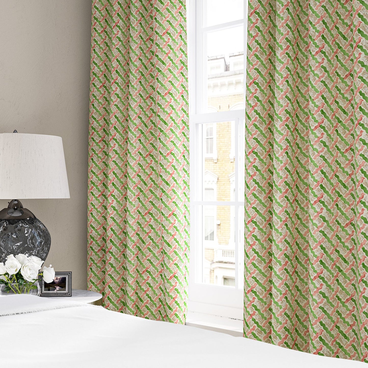 Linwood Maypole Peony FR Made to Measure Curtains