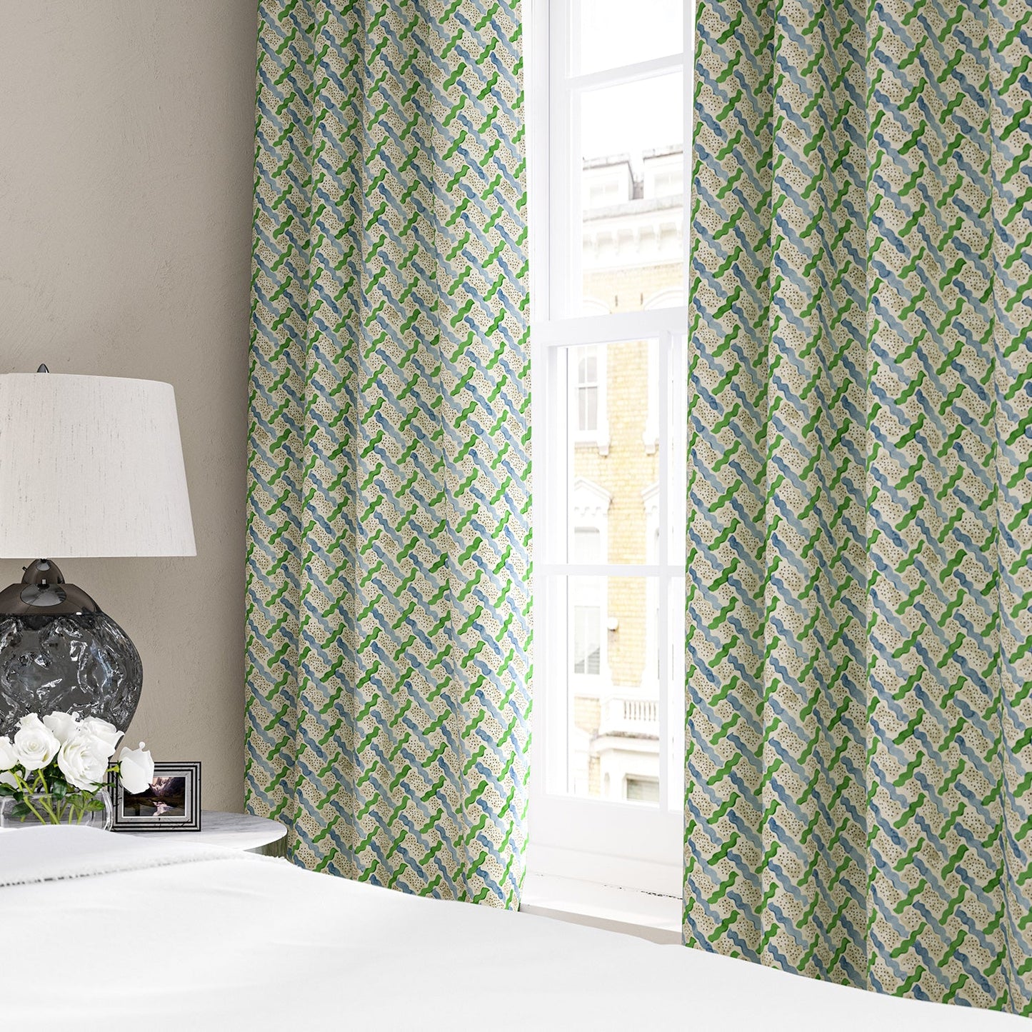 Linwood Maypole Peacock Made to Measure Curtains