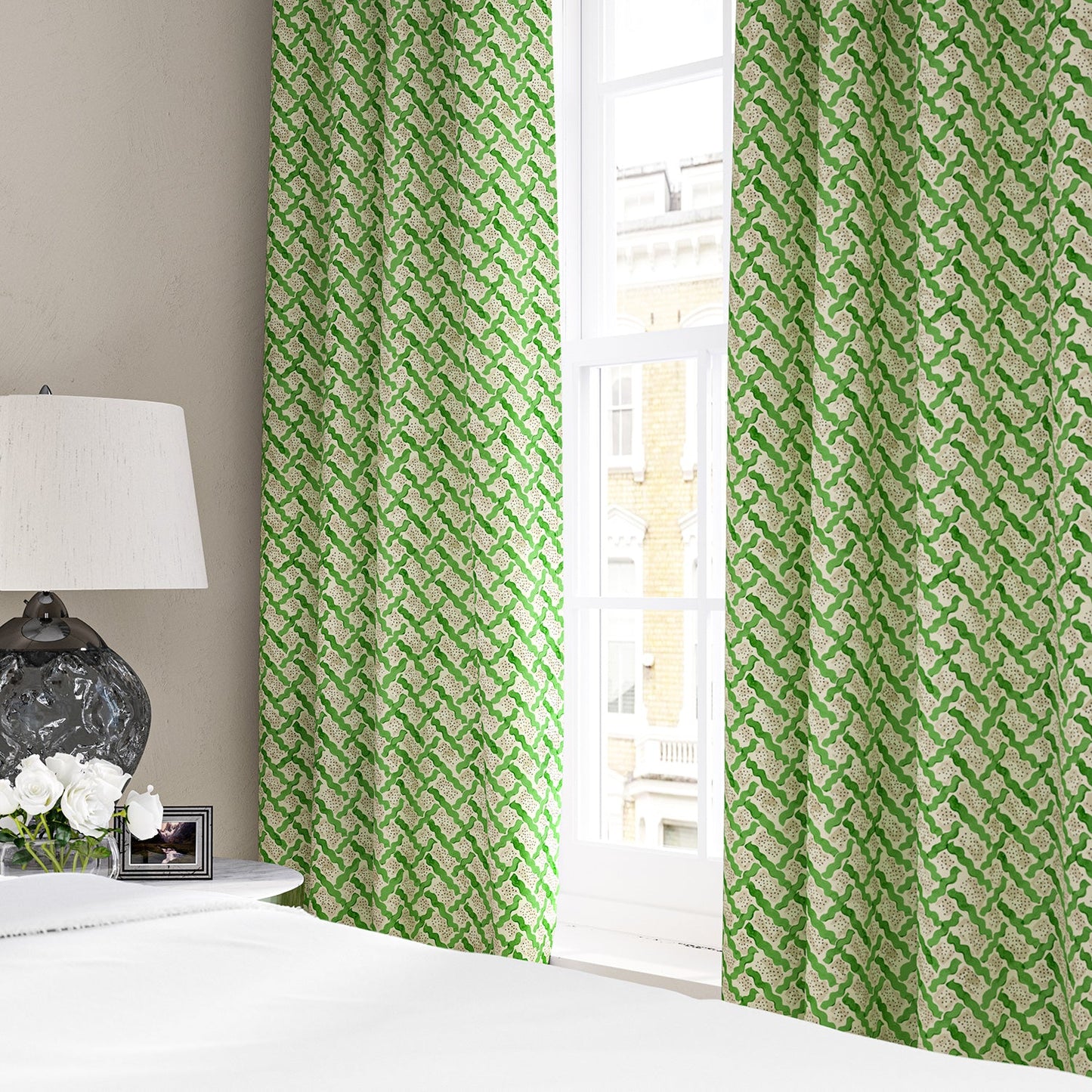 Linwood Maypole Village Green Made to Measure Curtains