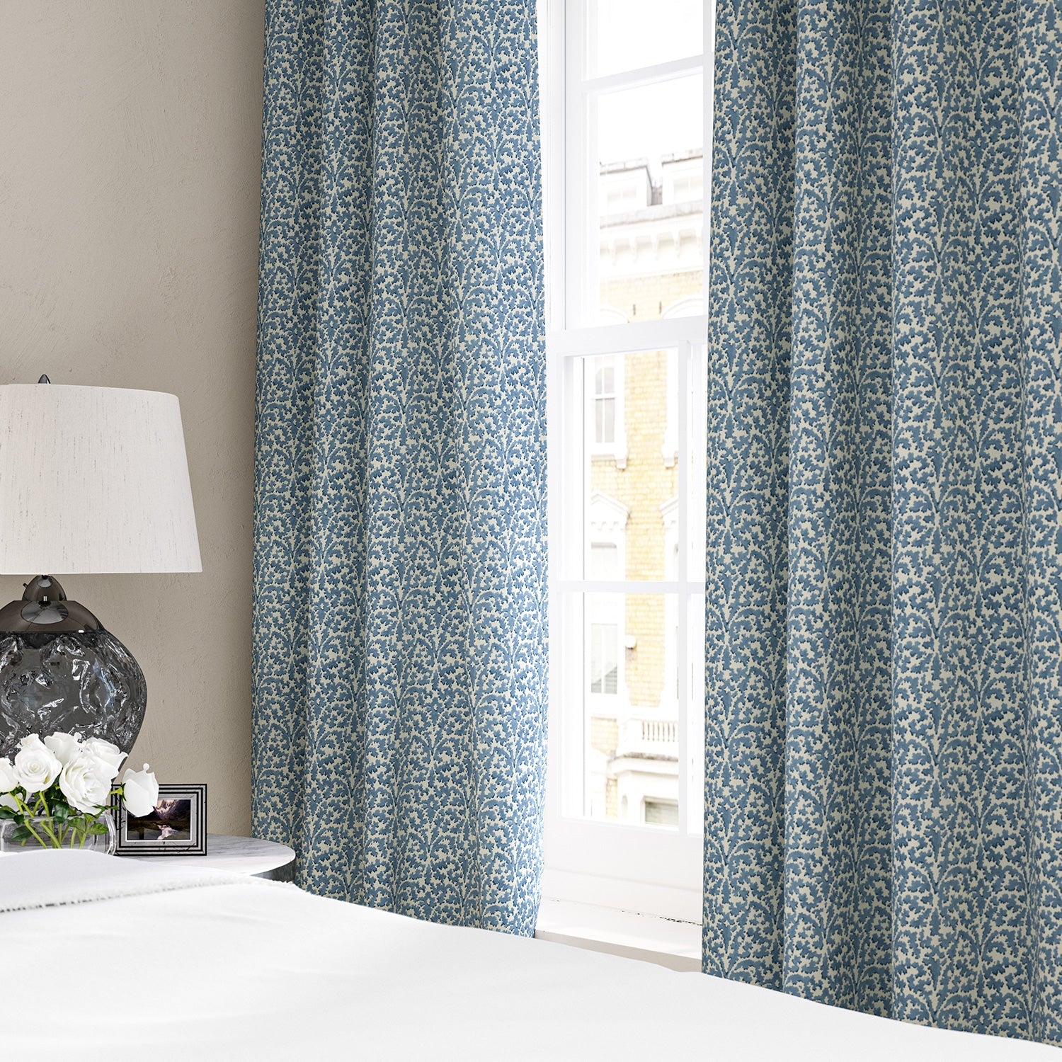 Linwood Bagatelle Forget Me Not FR Made to Measure Curtains