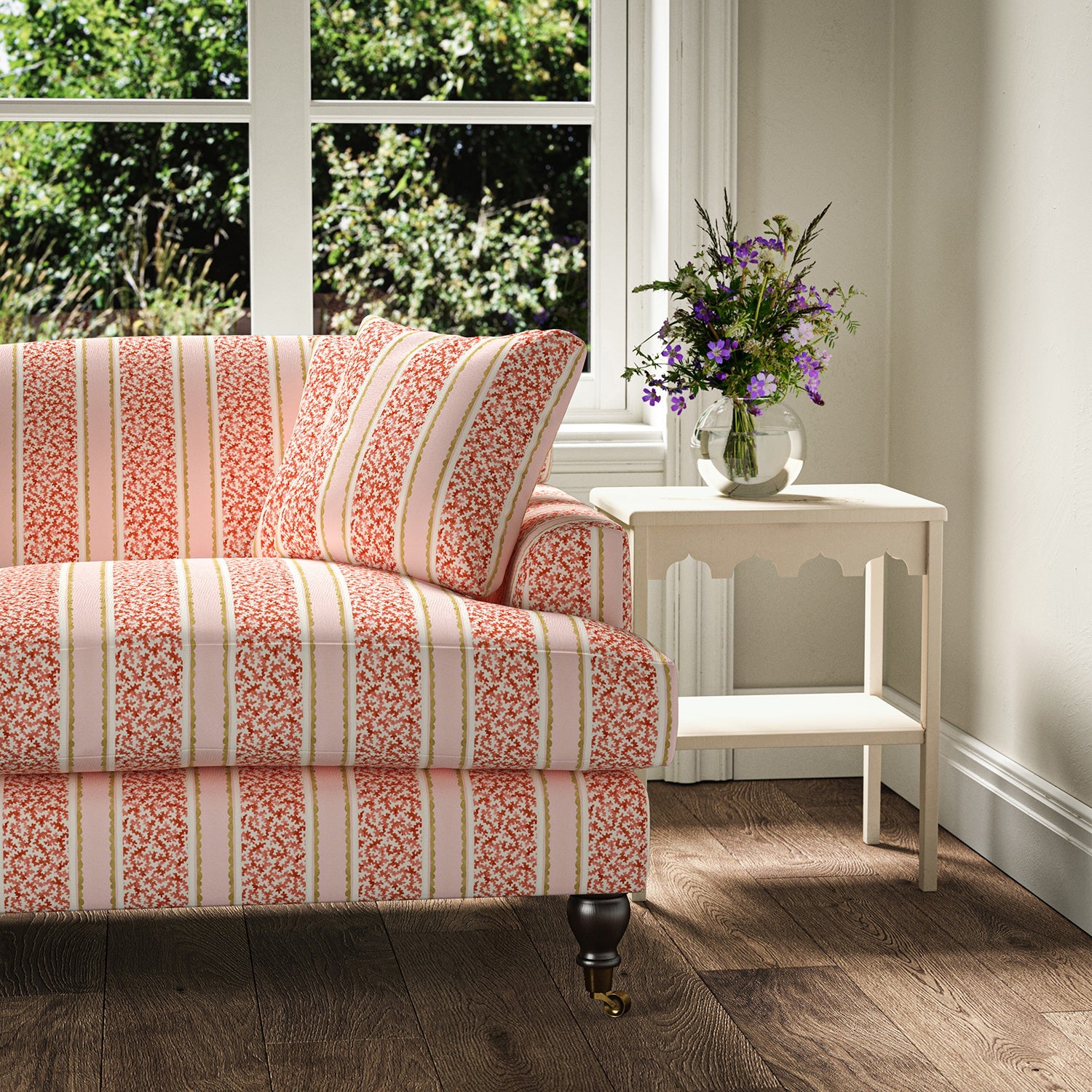 Linwood Garden Gate Strawberry Mousse Made to Measure Curtains