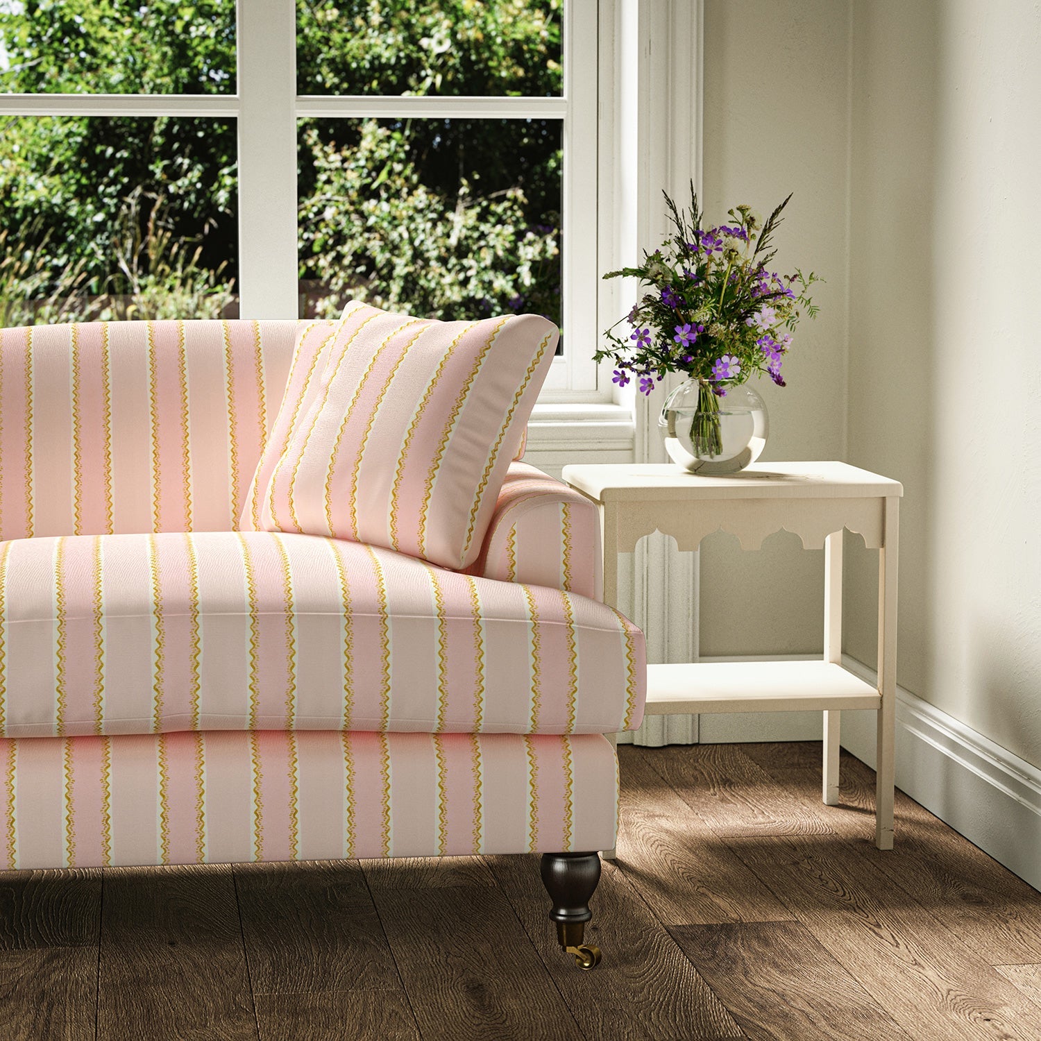Linwood Croquet Rose Made to Measure Curtains