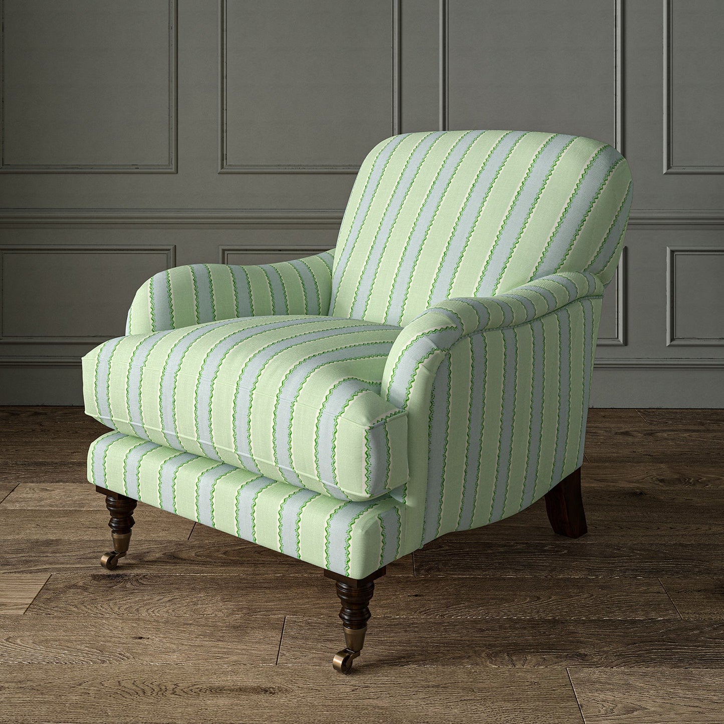 Linwood Croquet Peppermint Made to Measure Curtains