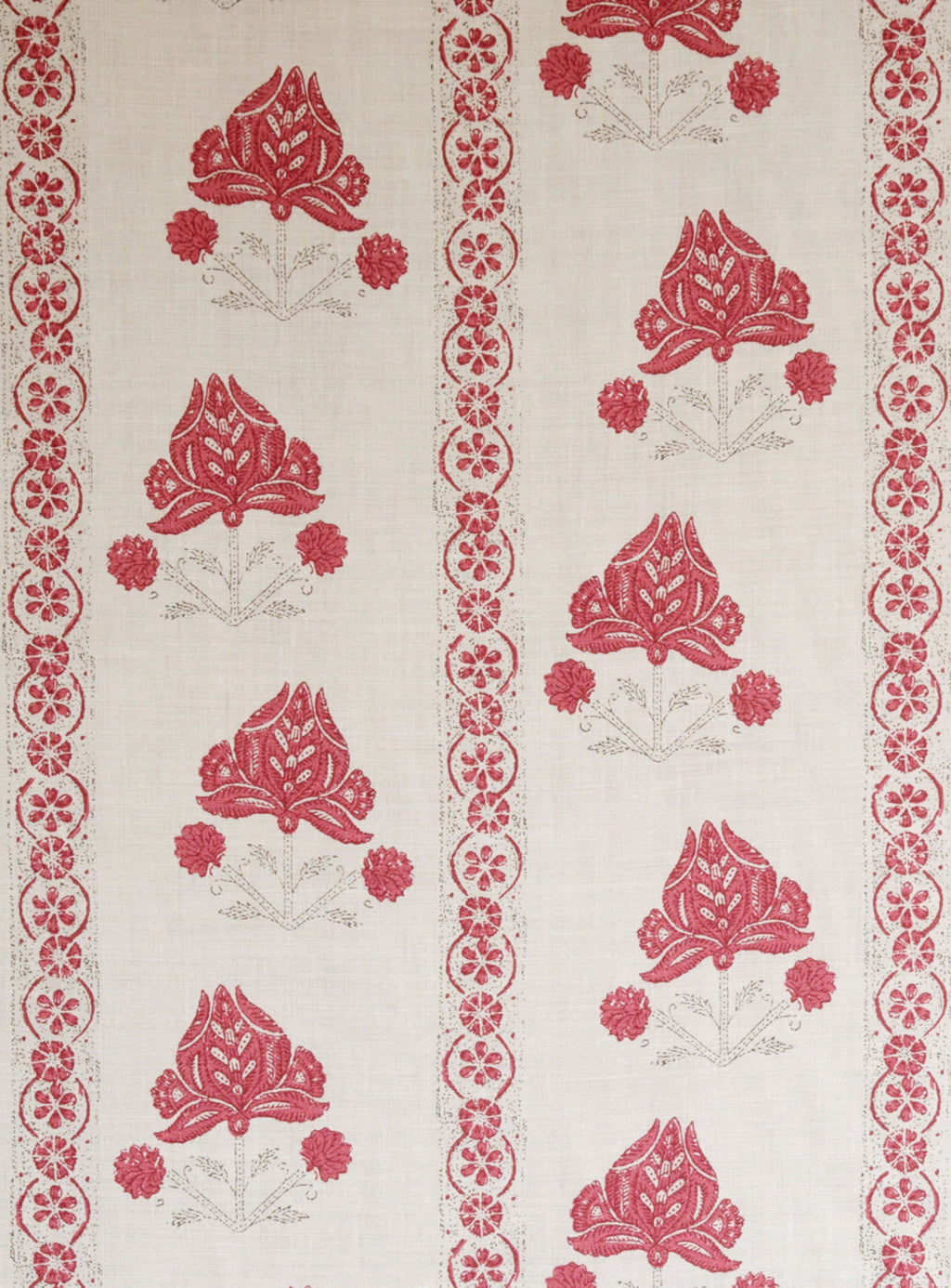 Kate Forman Malika Red Made to Measure Roman Blinds