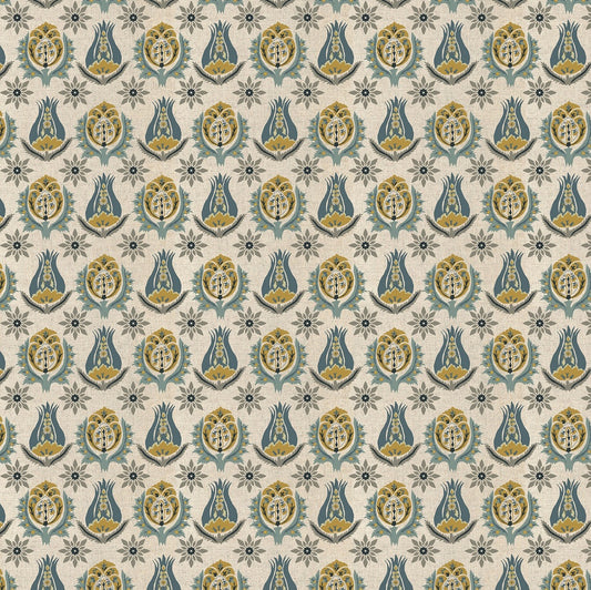 Chess Talia Mineral/ Ochre Made to Measure Curtains
