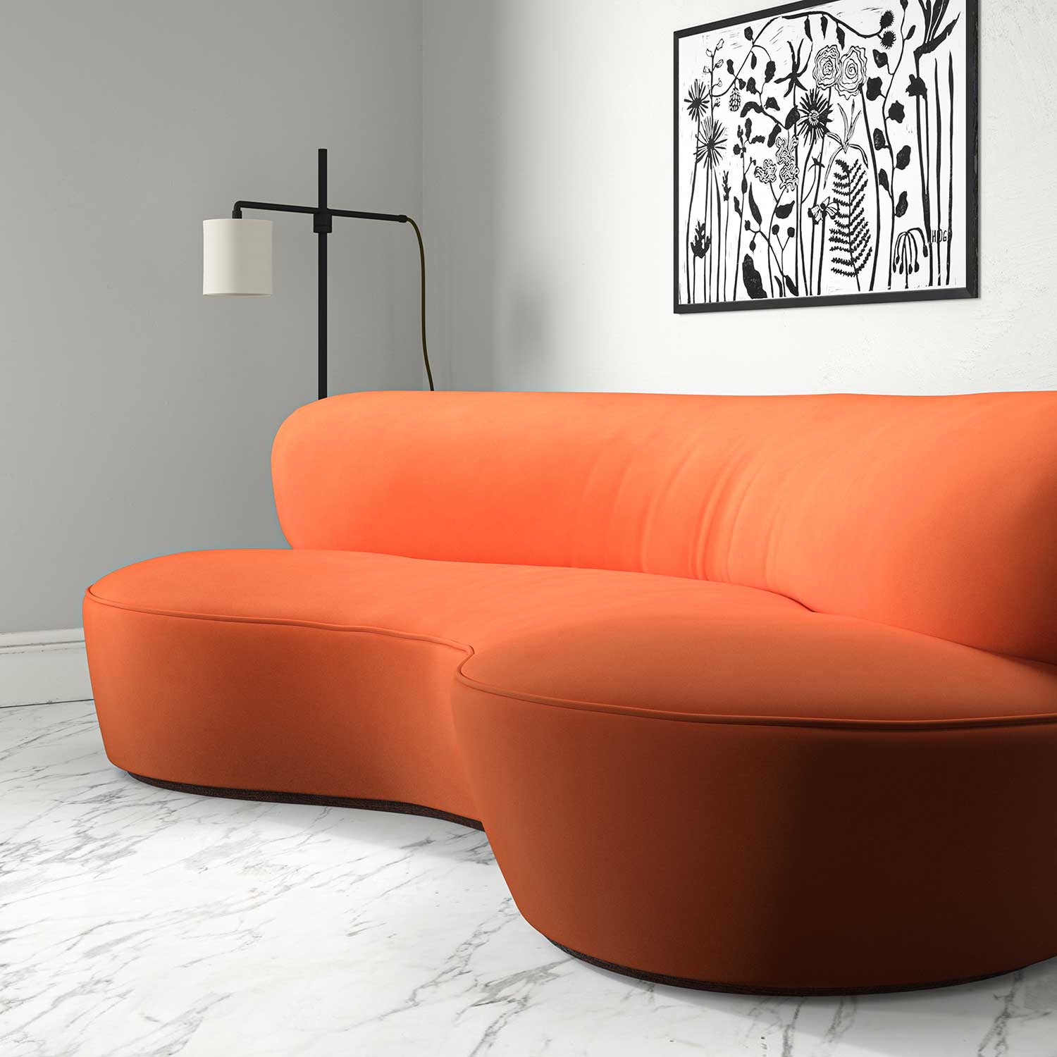 Linwood Tango Velvet Mandarin FR Made to Measure Curtains