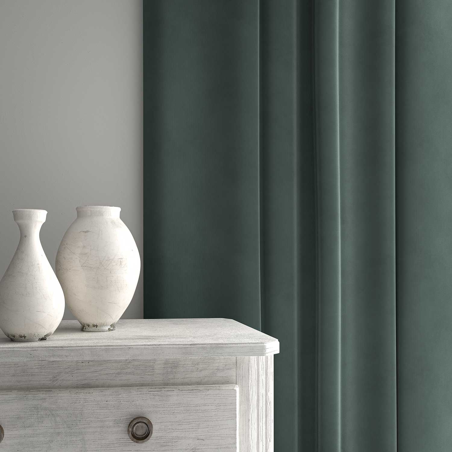 Linwood Tango Velvet Marine FR Made to Measure Curtains