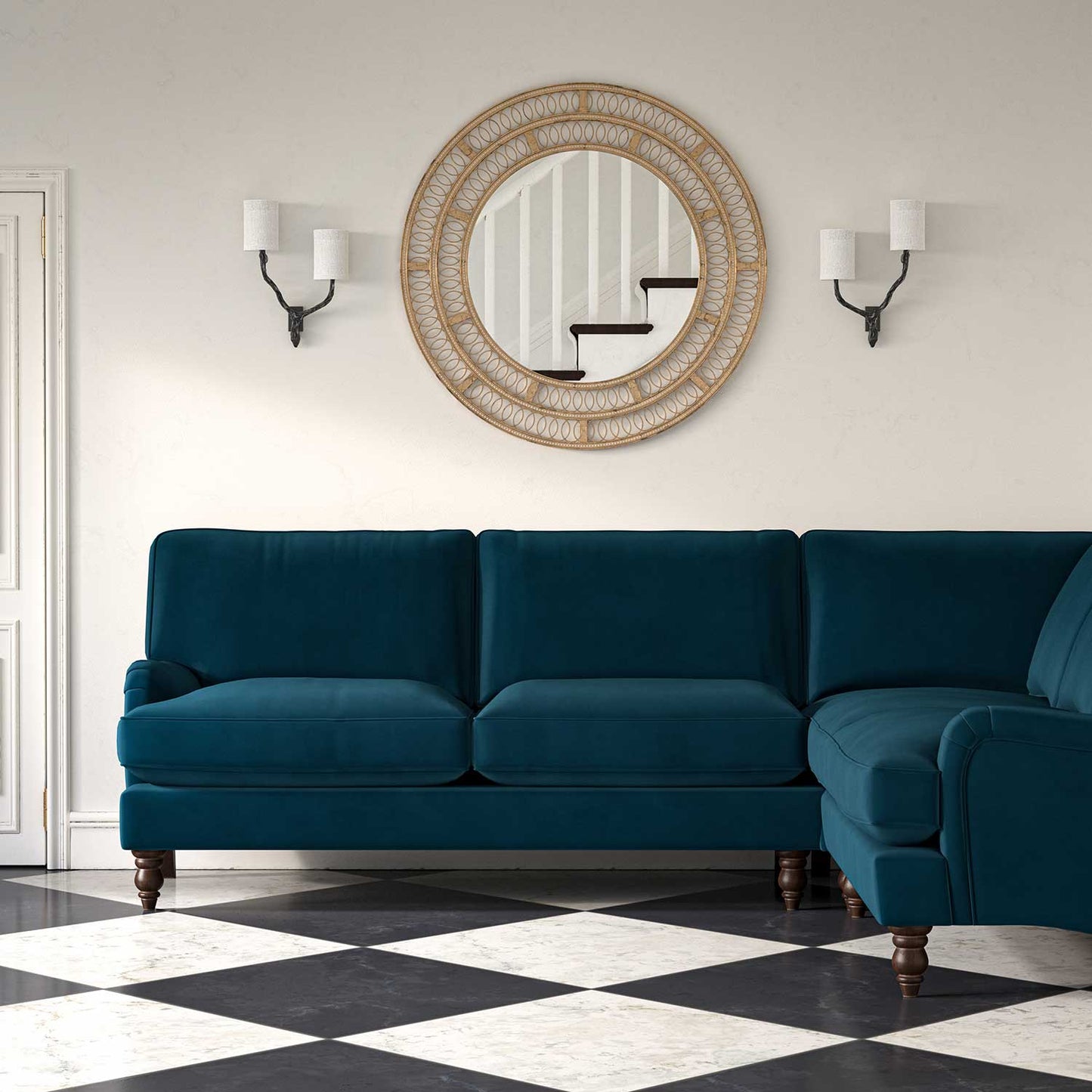 Linwood Tango Velvet Ocean Drive FR Made to Measure Curtains