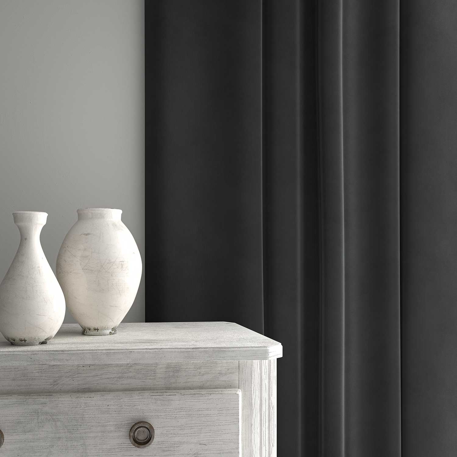 Linwood Tango Velvet Thunderstorm FR Made to Measure Curtains