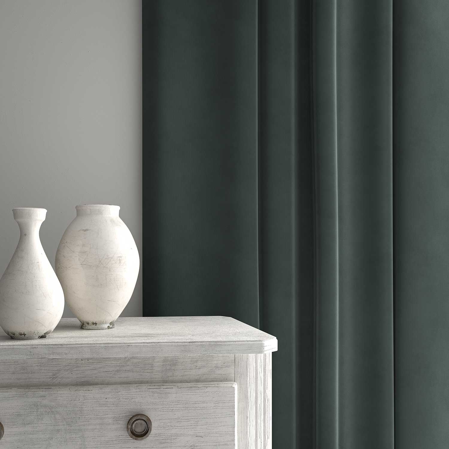Linwood Tango Velvet Granite FR Made to Measure Curtains