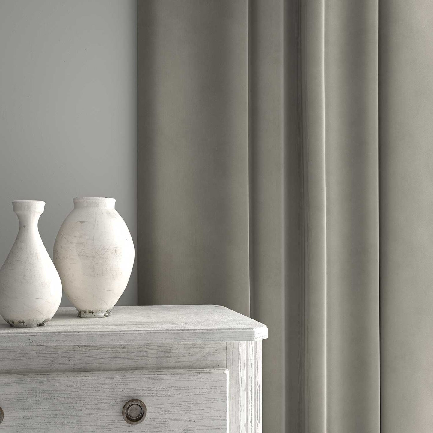 Linwood Tango Velvet Mouse FR Made to Measure Curtains
