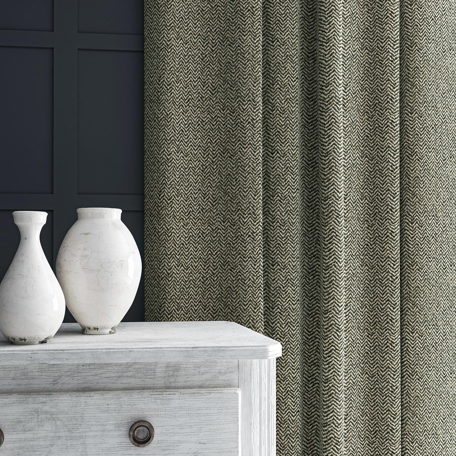 Linwood Chicane Granite FR Made to Measure Curtains