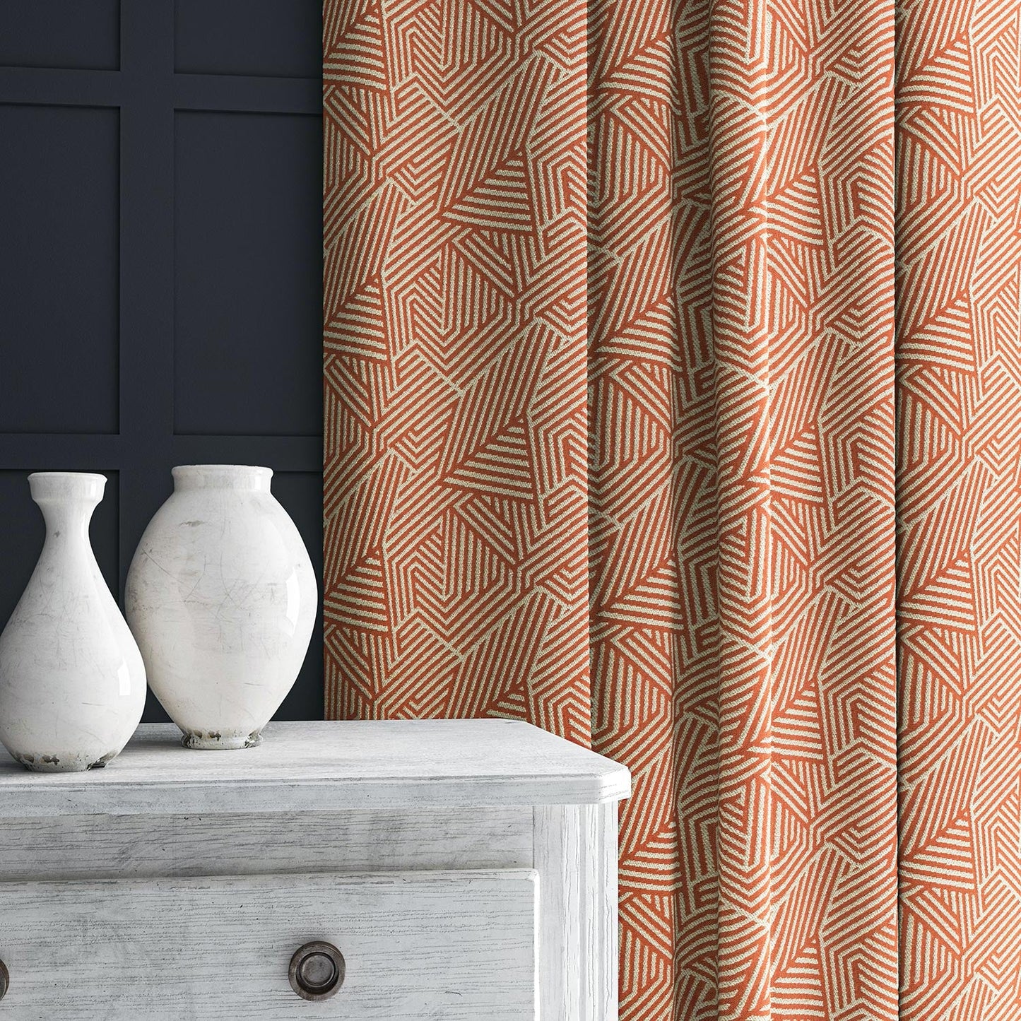 Linwood Sashay Cantaloupe Made to Measure Curtains