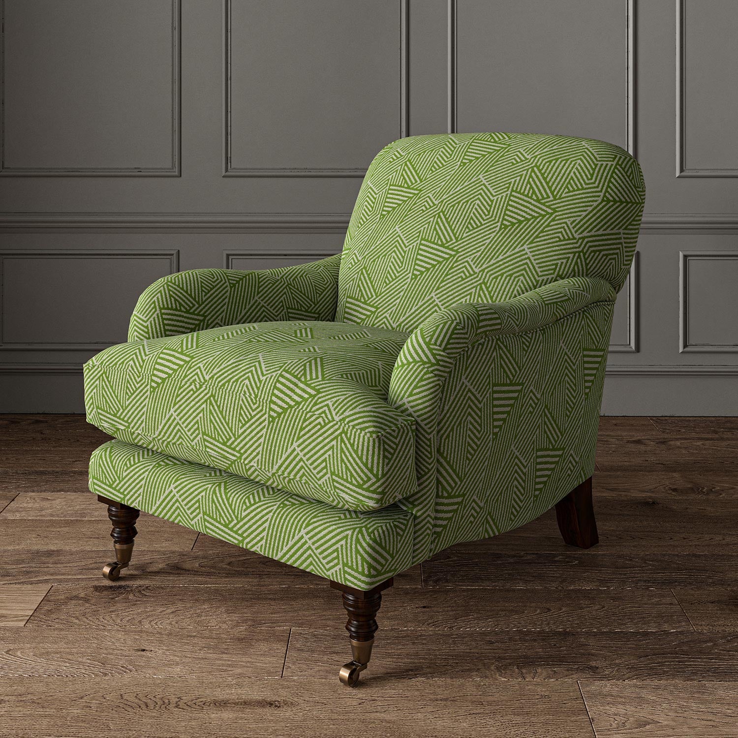 Linwood Sashay Spring Green Made to Measure Curtains