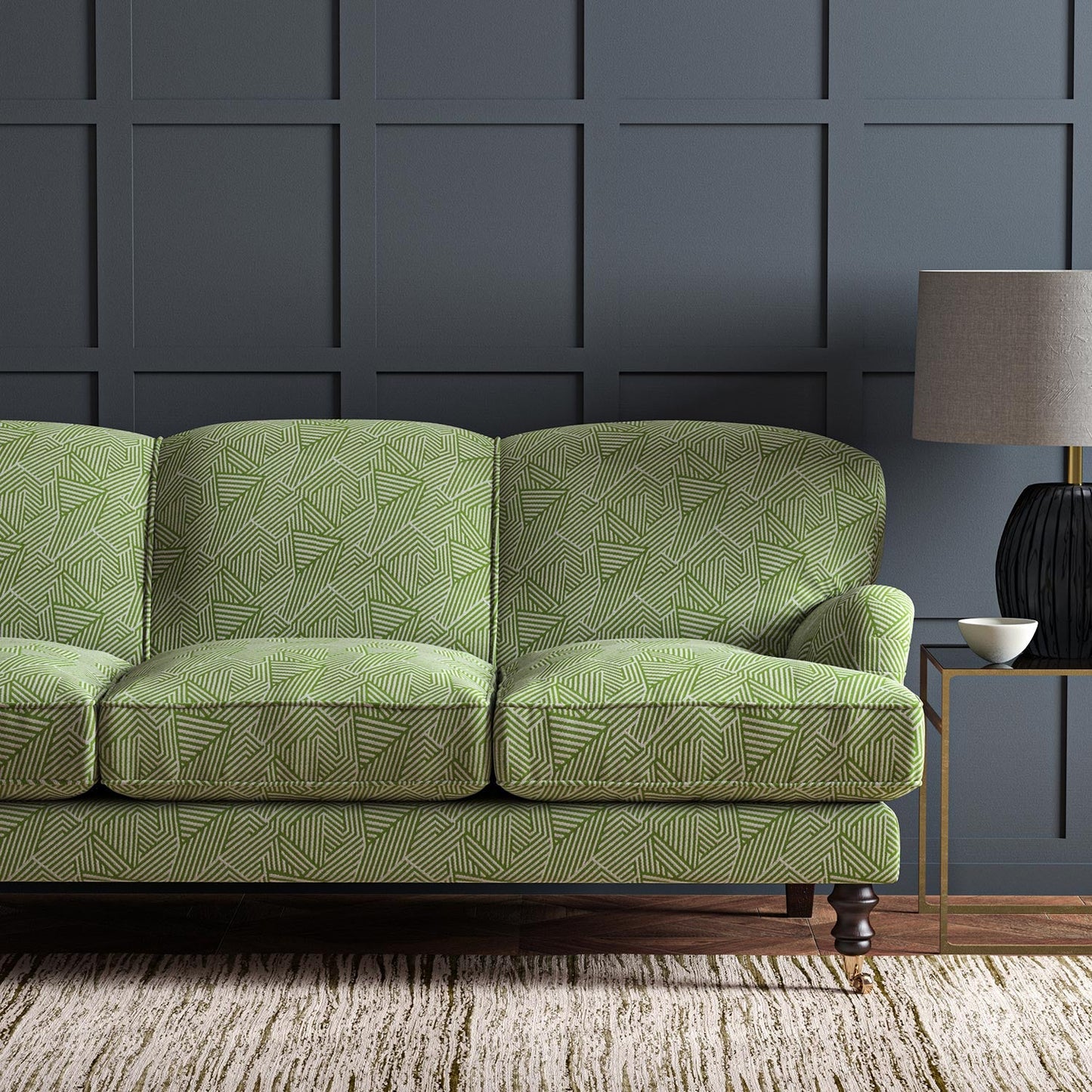 Linwood Sashay Spring Green Made to Measure Curtains