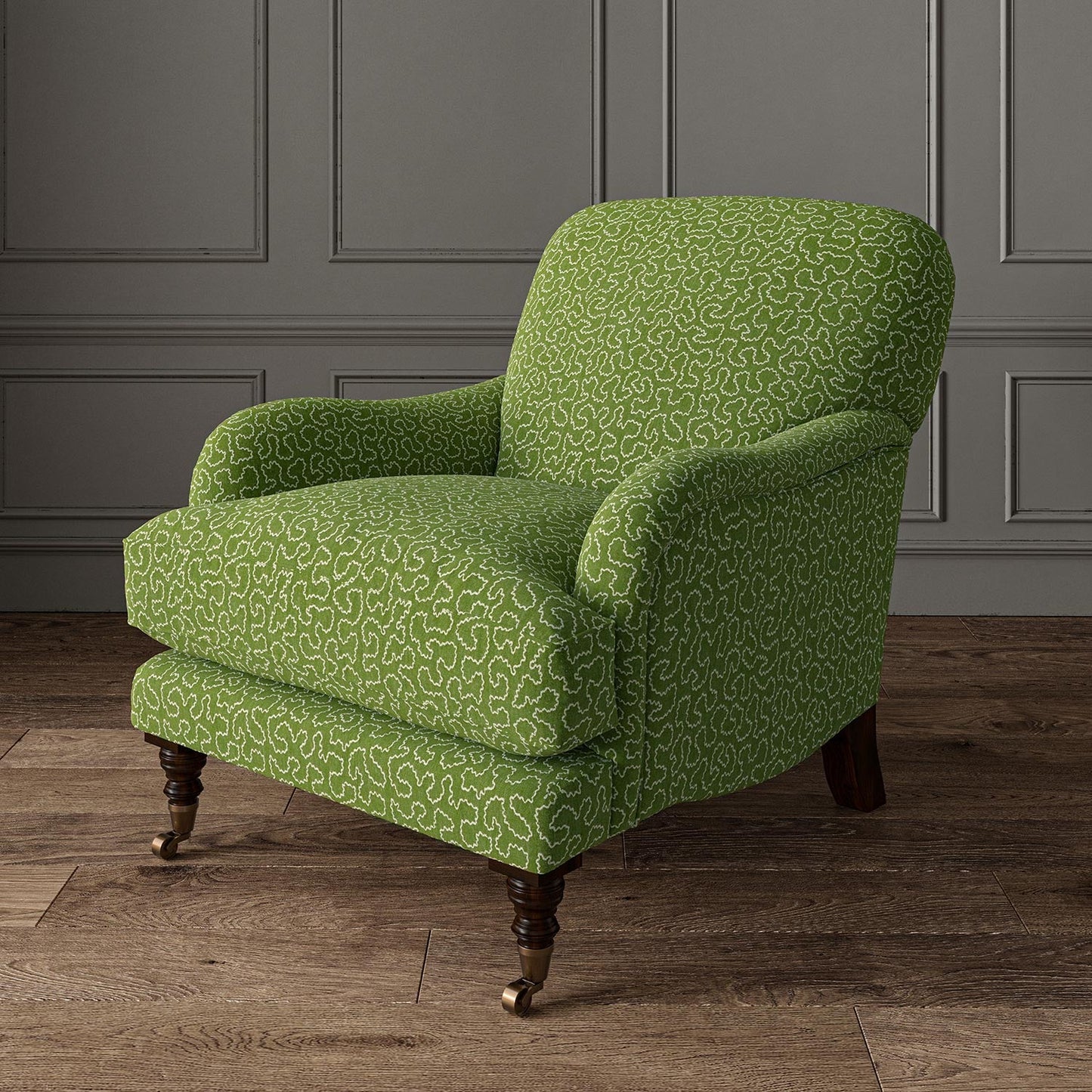 Linwood Wiggle Avocado Made to Measure Curtains