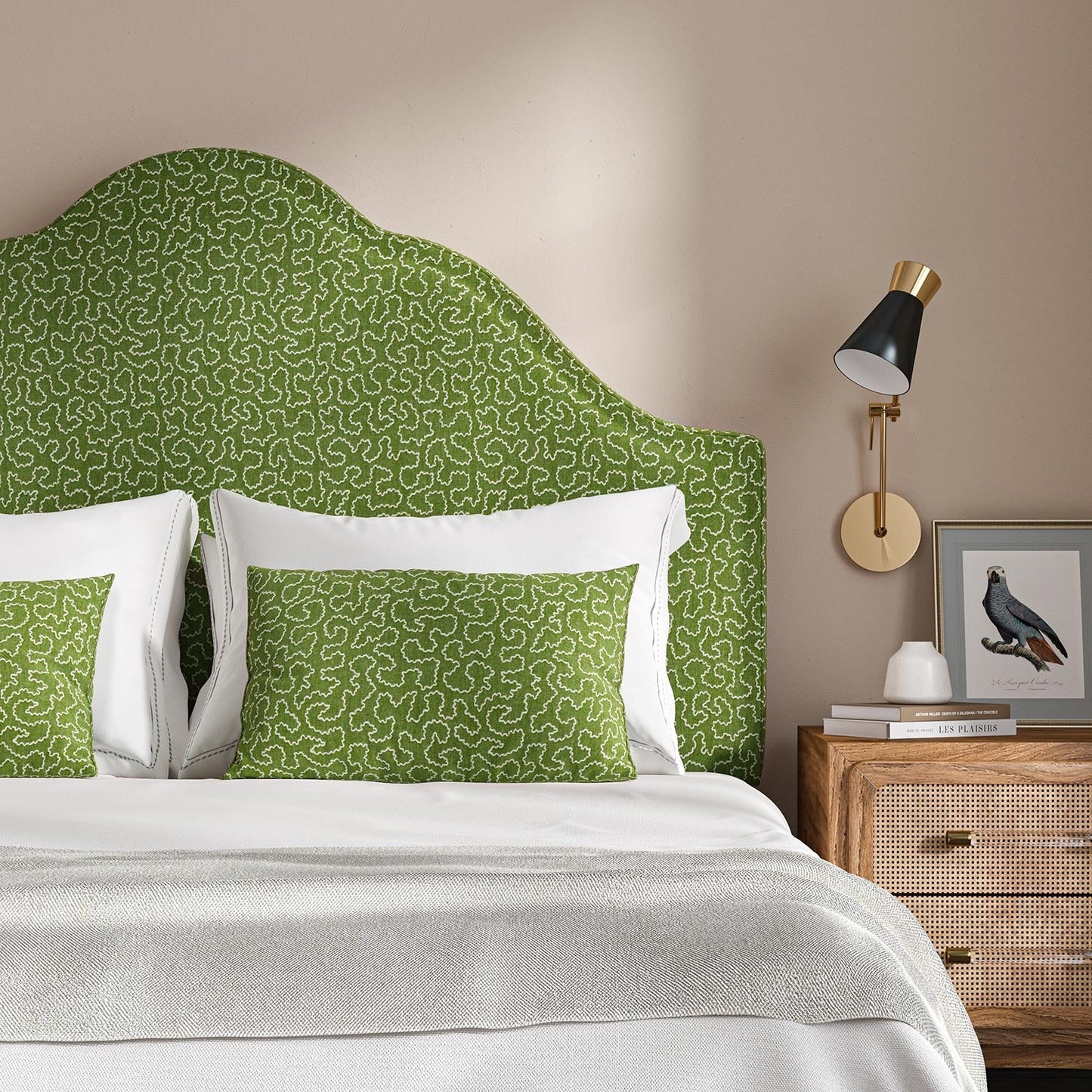 Linwood Wiggle Avocado Made to Measure Curtains