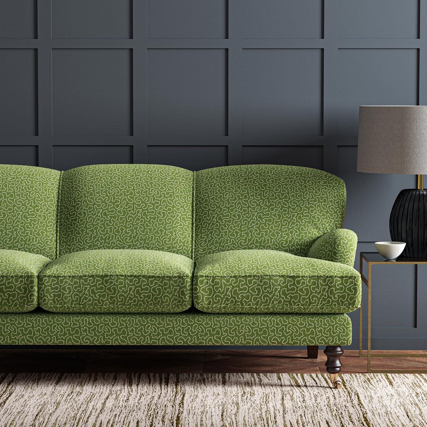 Linwood Wiggle Avocado Made to Measure Curtains