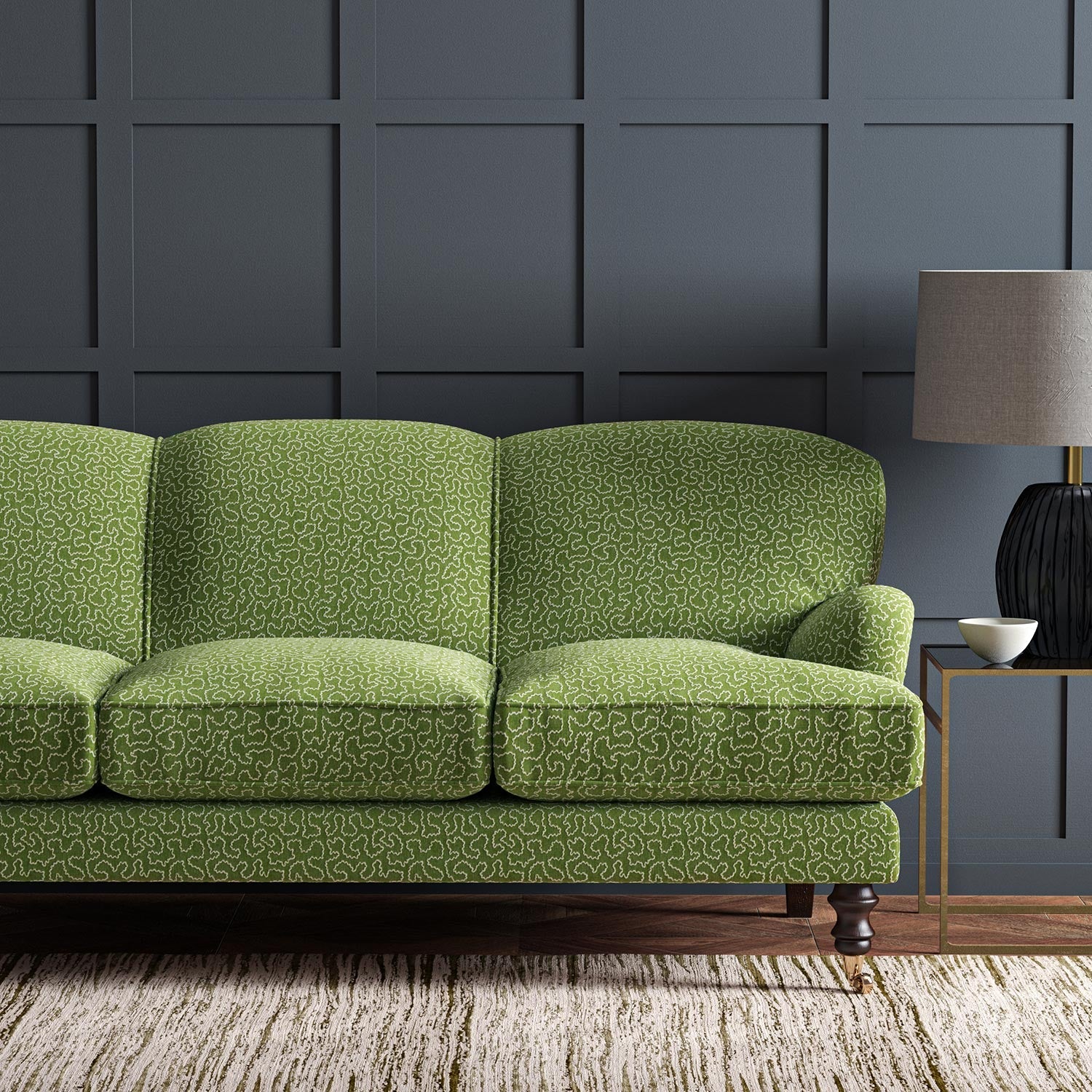 Linwood Wiggle Avocado FR Made to Measure Curtains