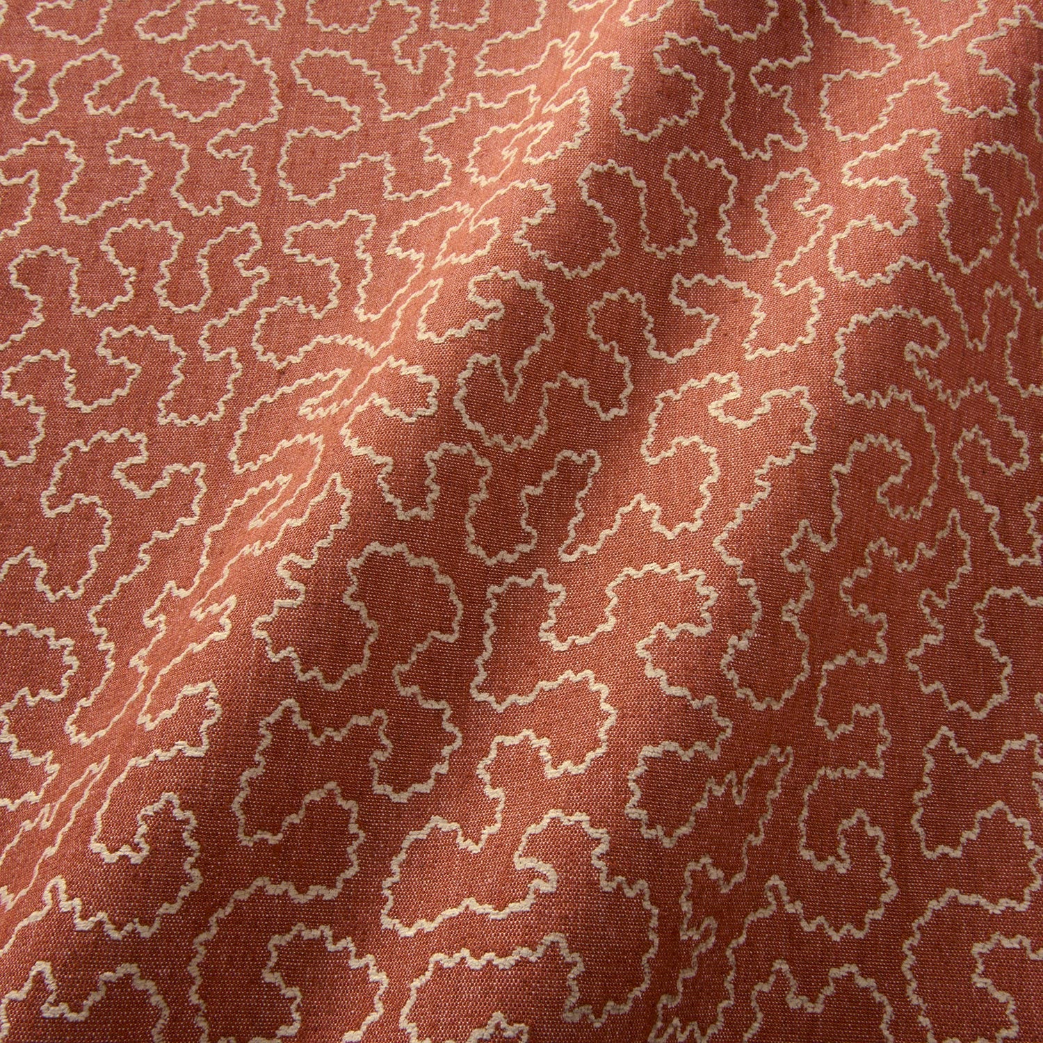 Linwood Wiggle Carmine FR Made to Measure Curtains