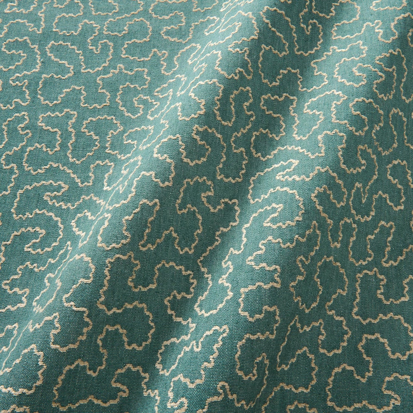 Linwood Wiggle Cyan Made to Measure Curtains