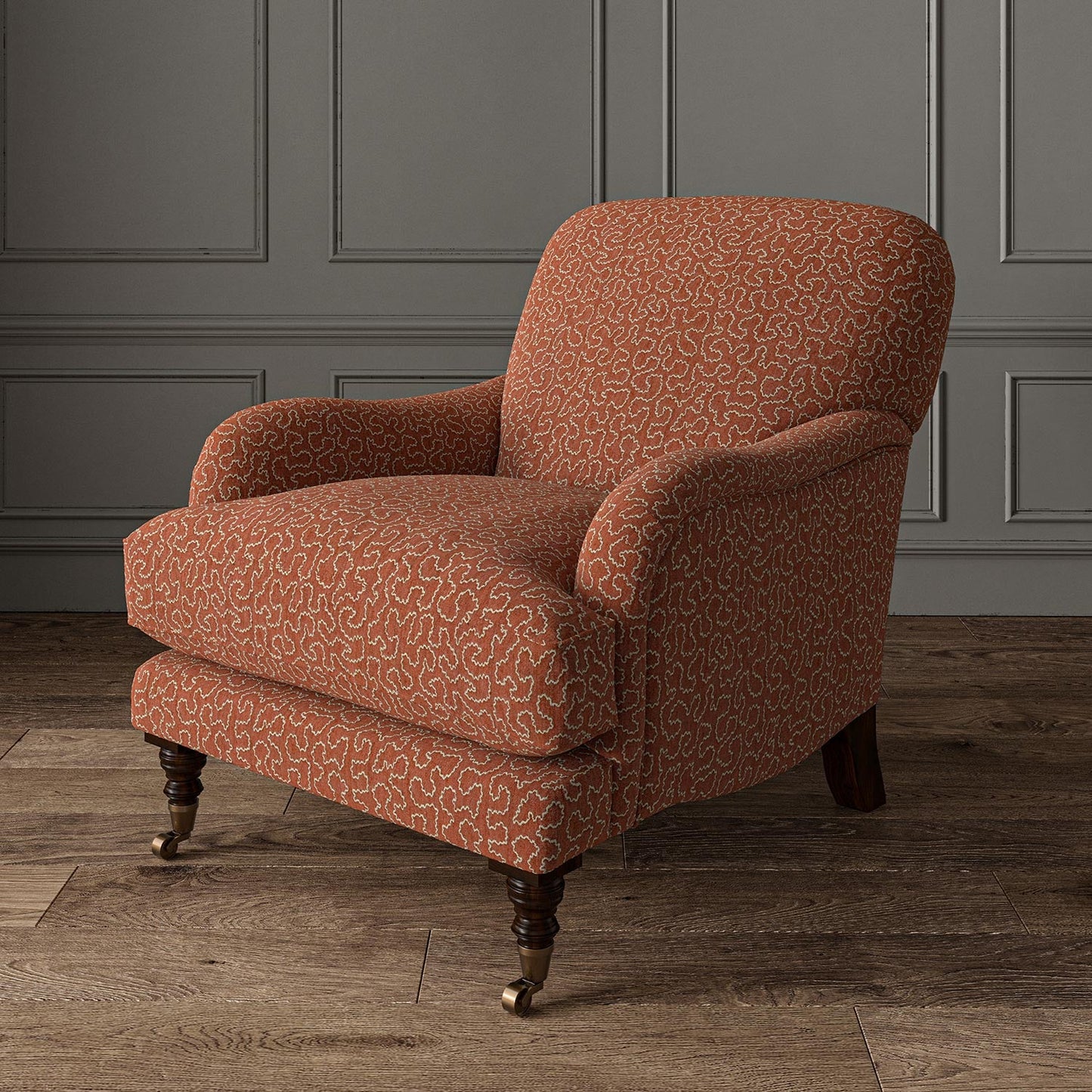 Linwood Wiggle Carmine FR Made to Measure Curtains