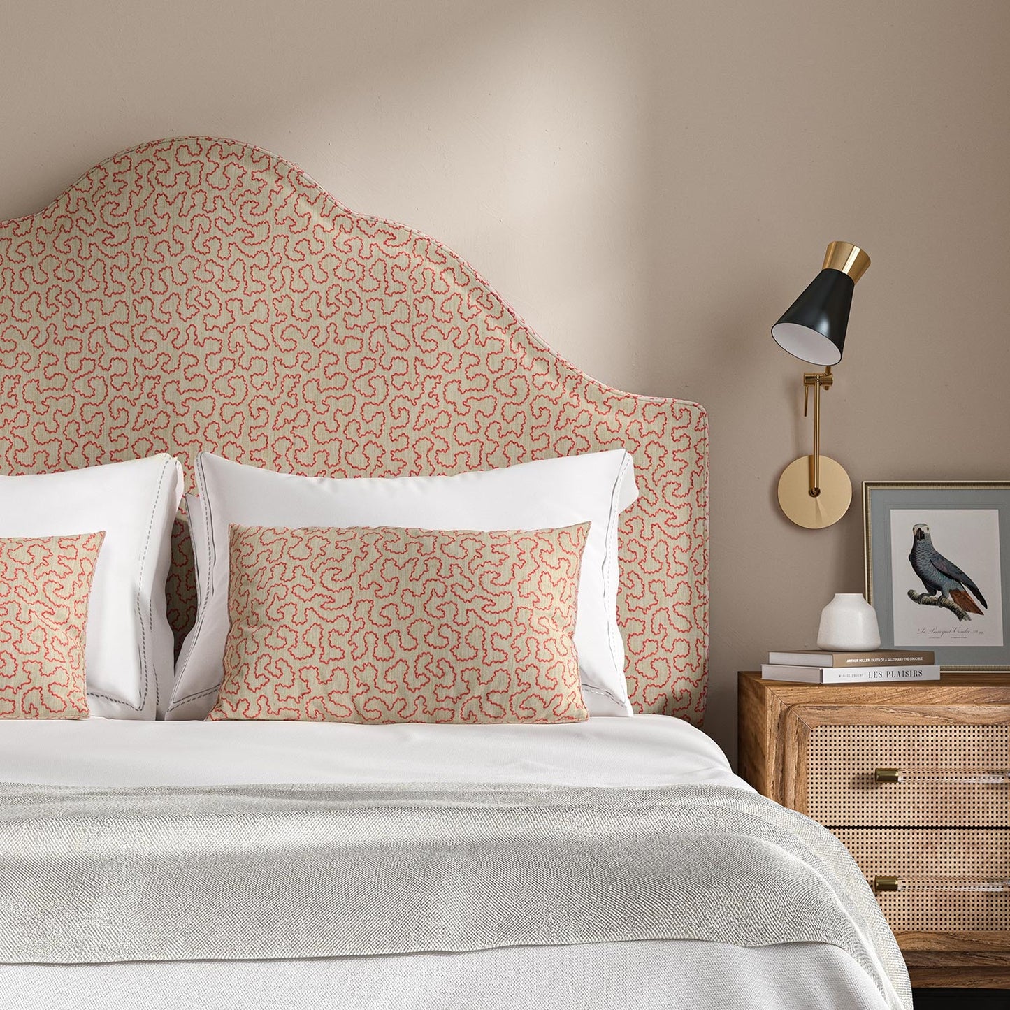 Linwood Wiggle Coral Made to Measure Curtains