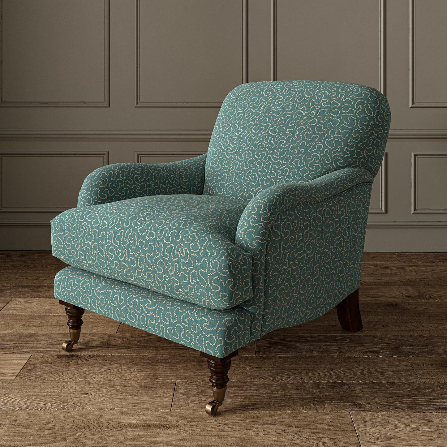 Linwood Wiggle Cyan Made to Measure Curtains