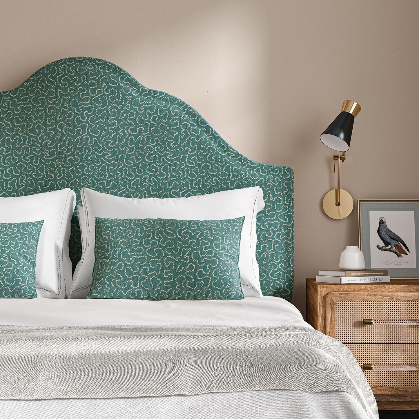 Linwood Wiggle Cyan Made to Measure Curtains