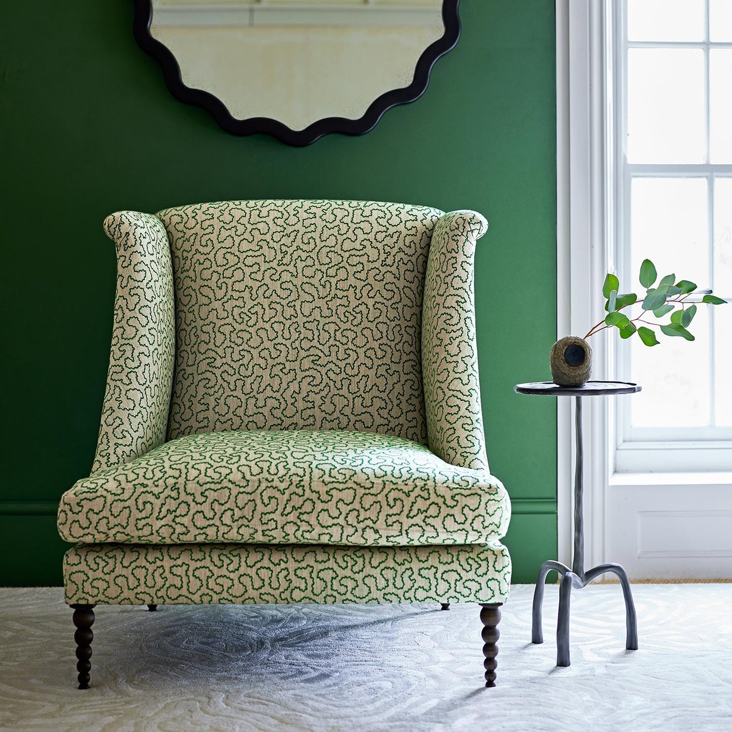 Linwood Wiggle Emerald Made to Measure Curtains