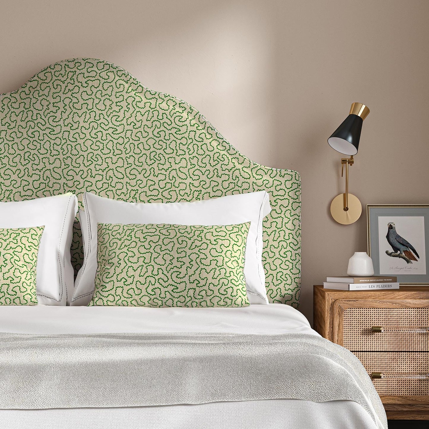 Linwood Wiggle Emerald FR Made to Measure Curtains