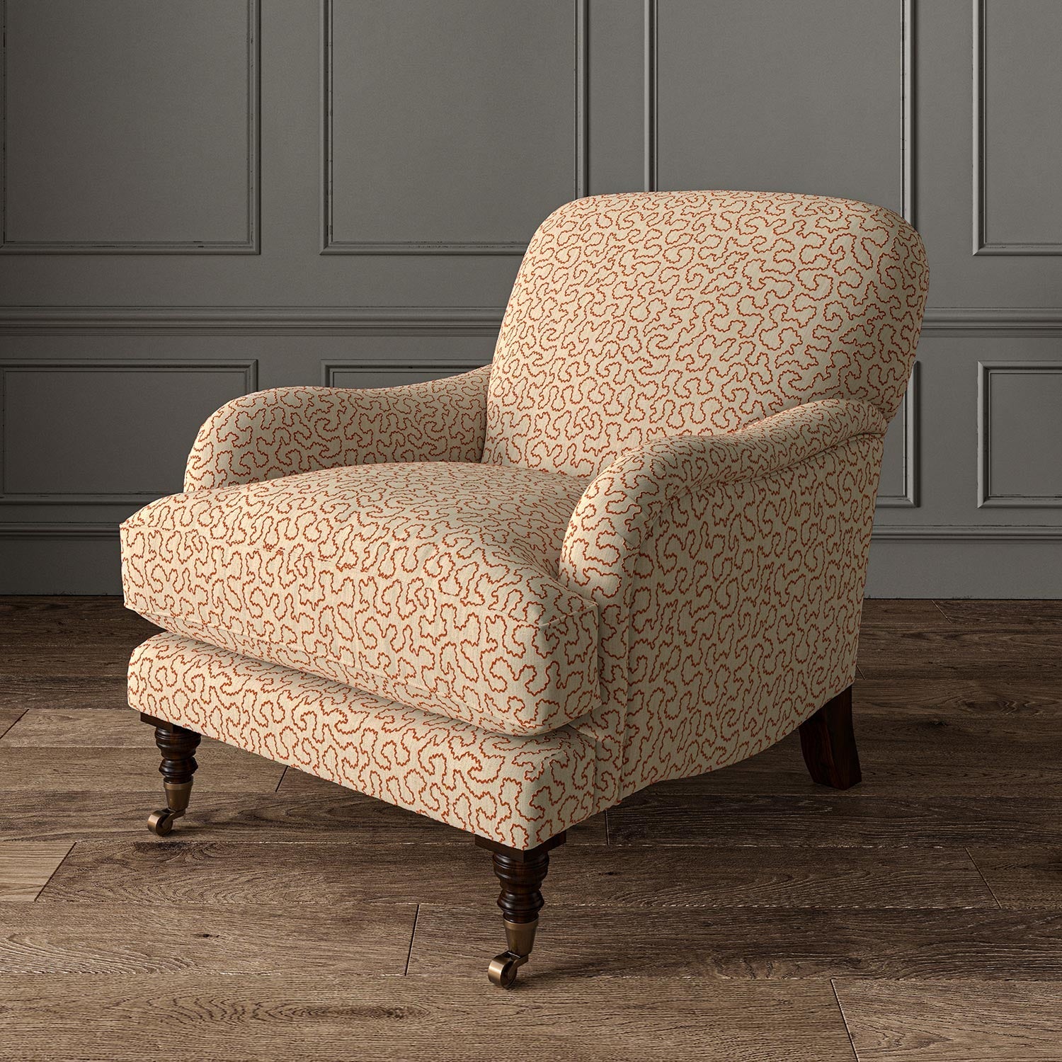 Linwood Wiggle Ginger Made to Measure Curtains