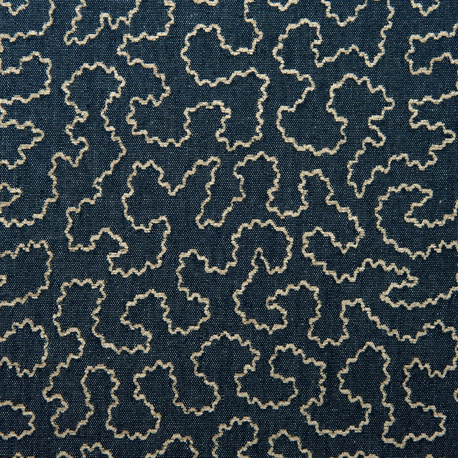 Linwood Wiggle Indigo Made to Measure Curtains