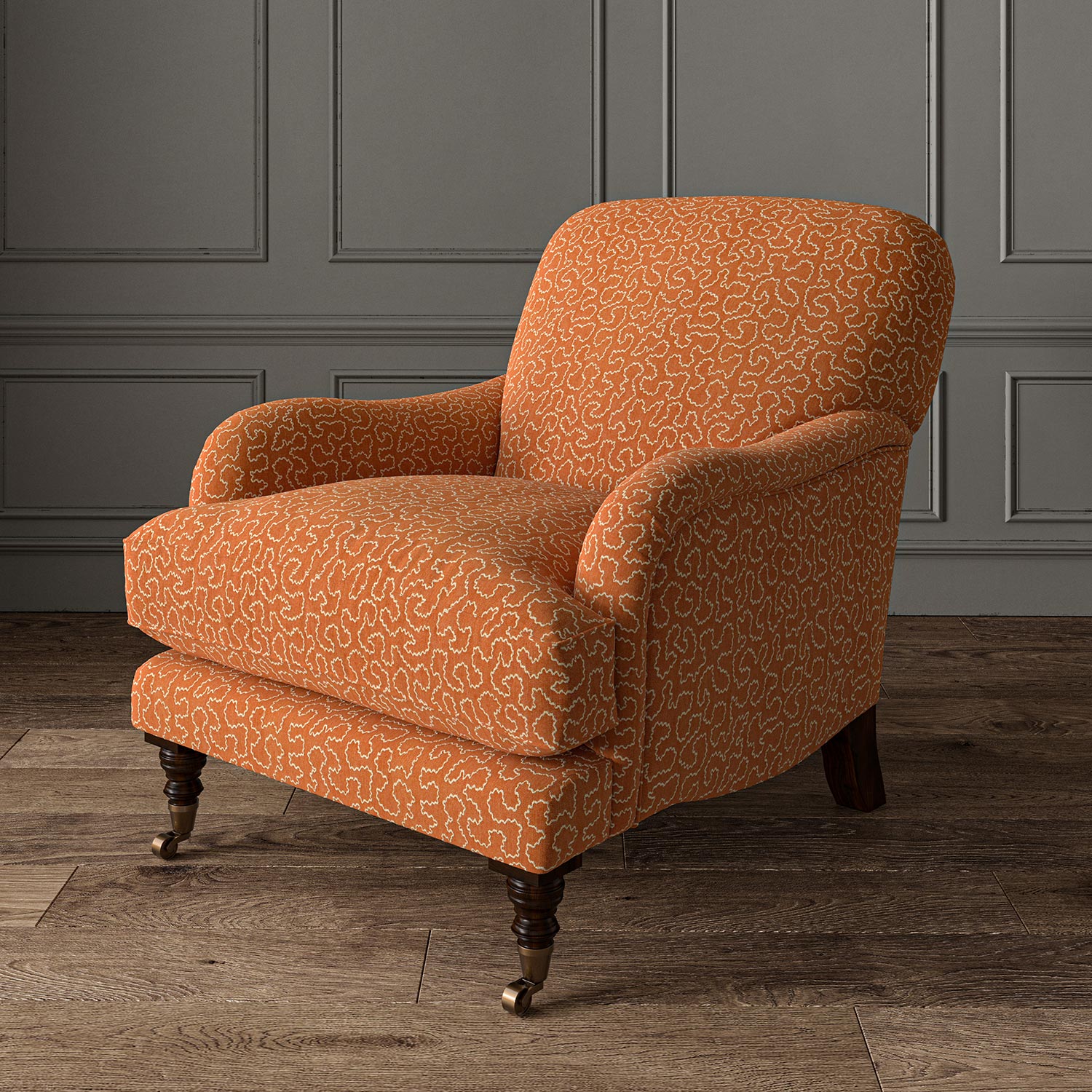 Linwood Wiggle Marmalade Made to Measure Curtains