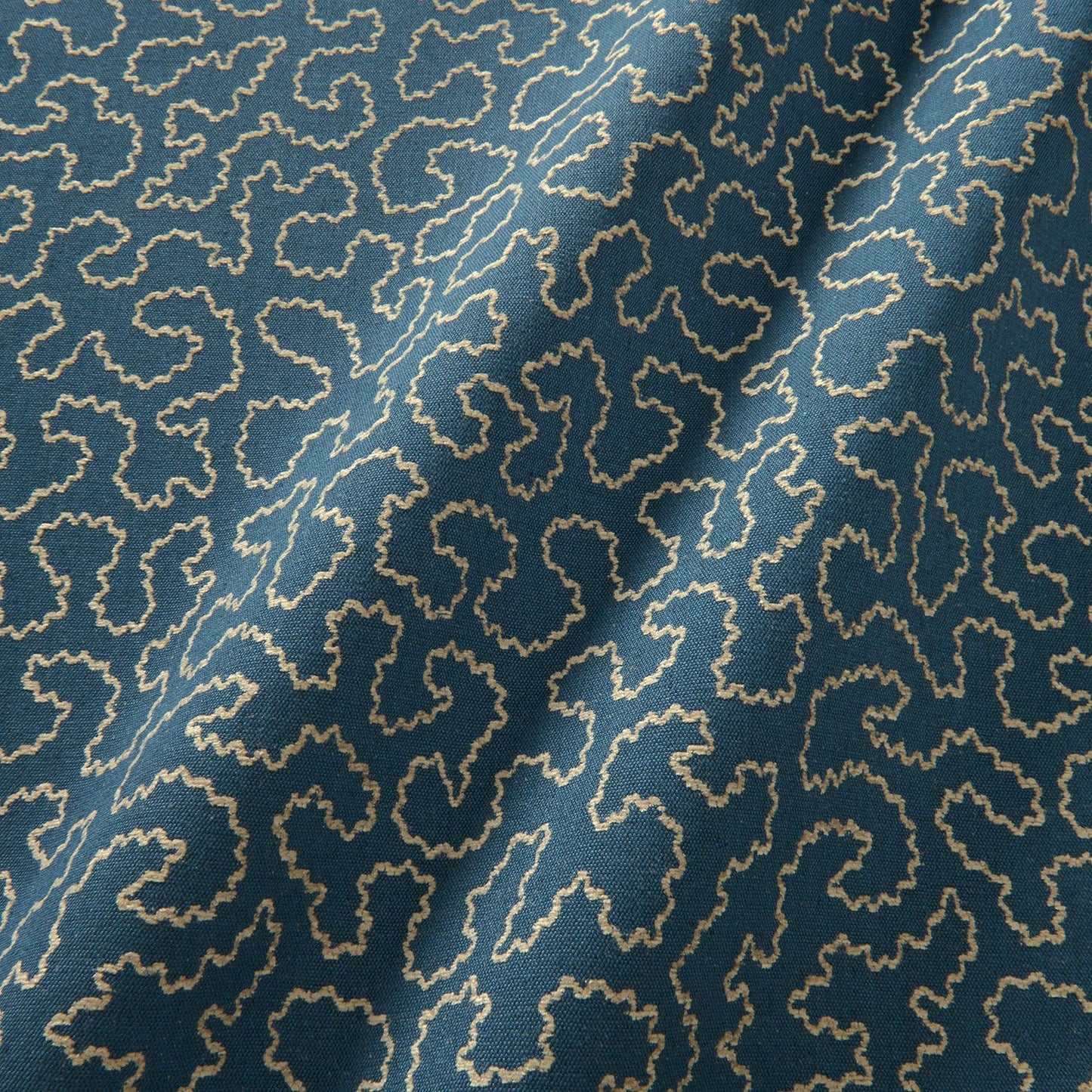 Linwood Wiggle Regal Blue Made to Measure Curtains