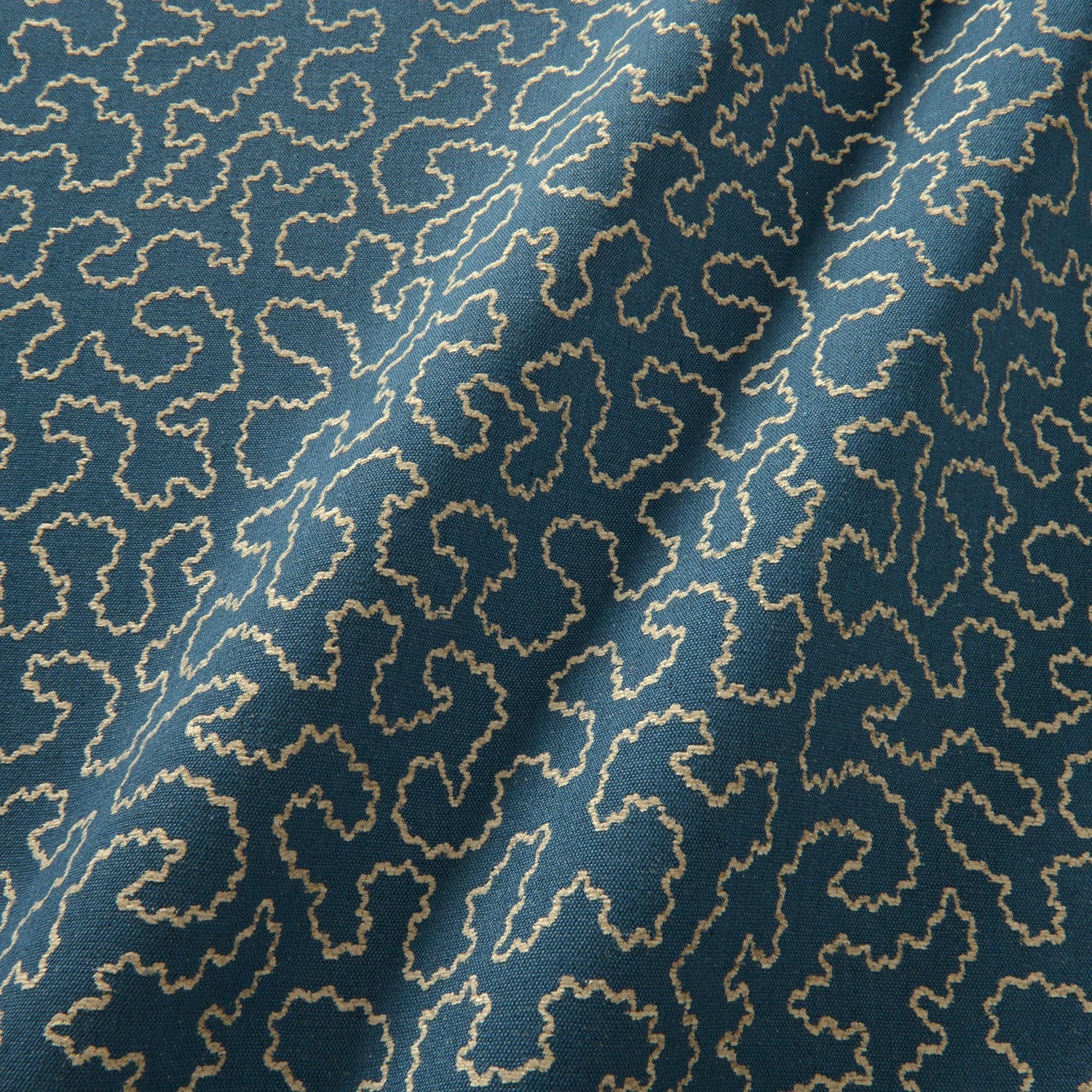 Linwood Wiggle Regal Blue Made to Measure Curtains