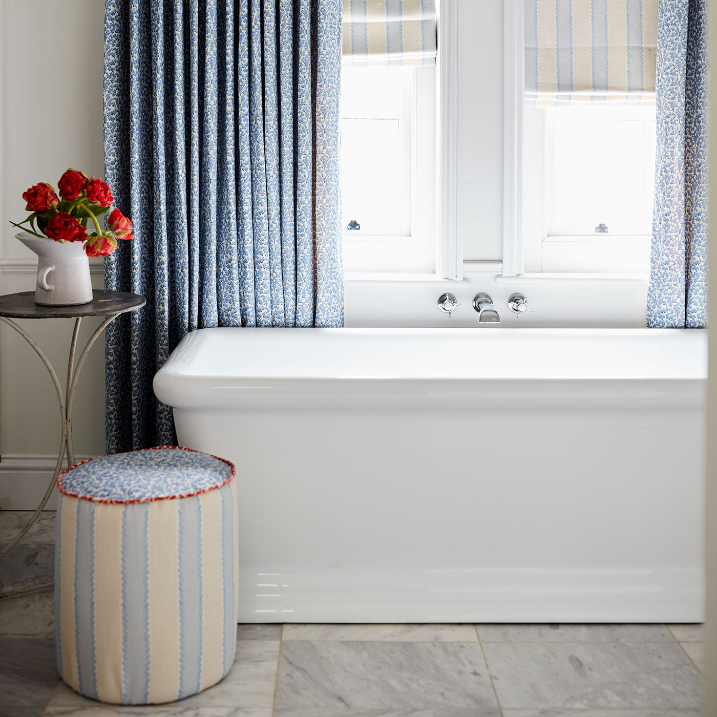 Linwood Bagatelle Forget Me Not FR Made to Measure Curtains